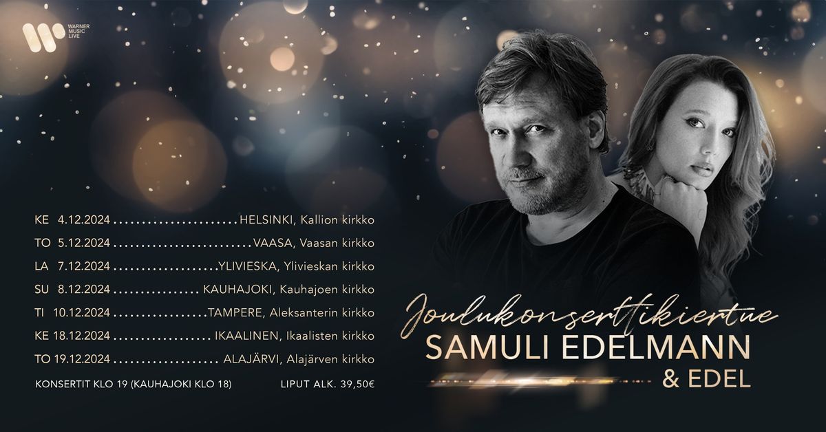 Samuli Edelmann - Joulukonserttikiertue (Kallion kirkko)