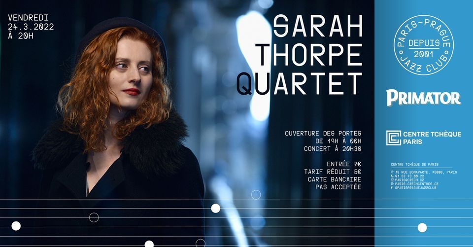 Sarah Thorpe Quartet au Paris-Prague jazz club