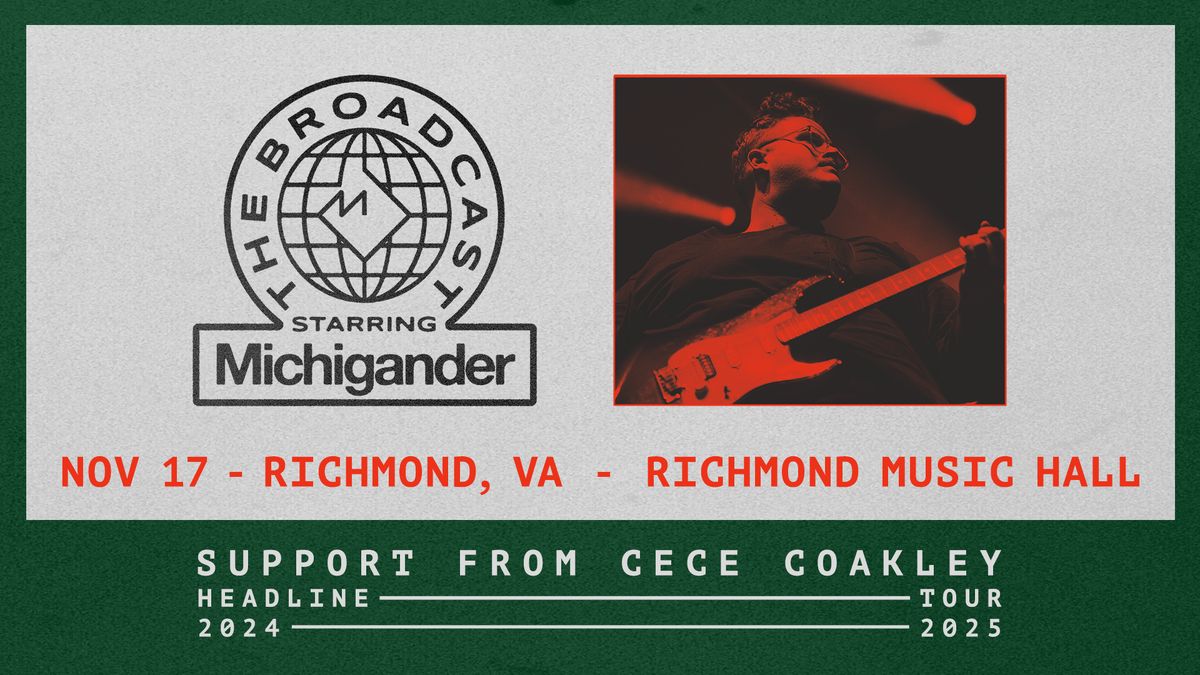 Michigander w\/ Cece Coakley at Richmond Music Hall 11\/17\/24