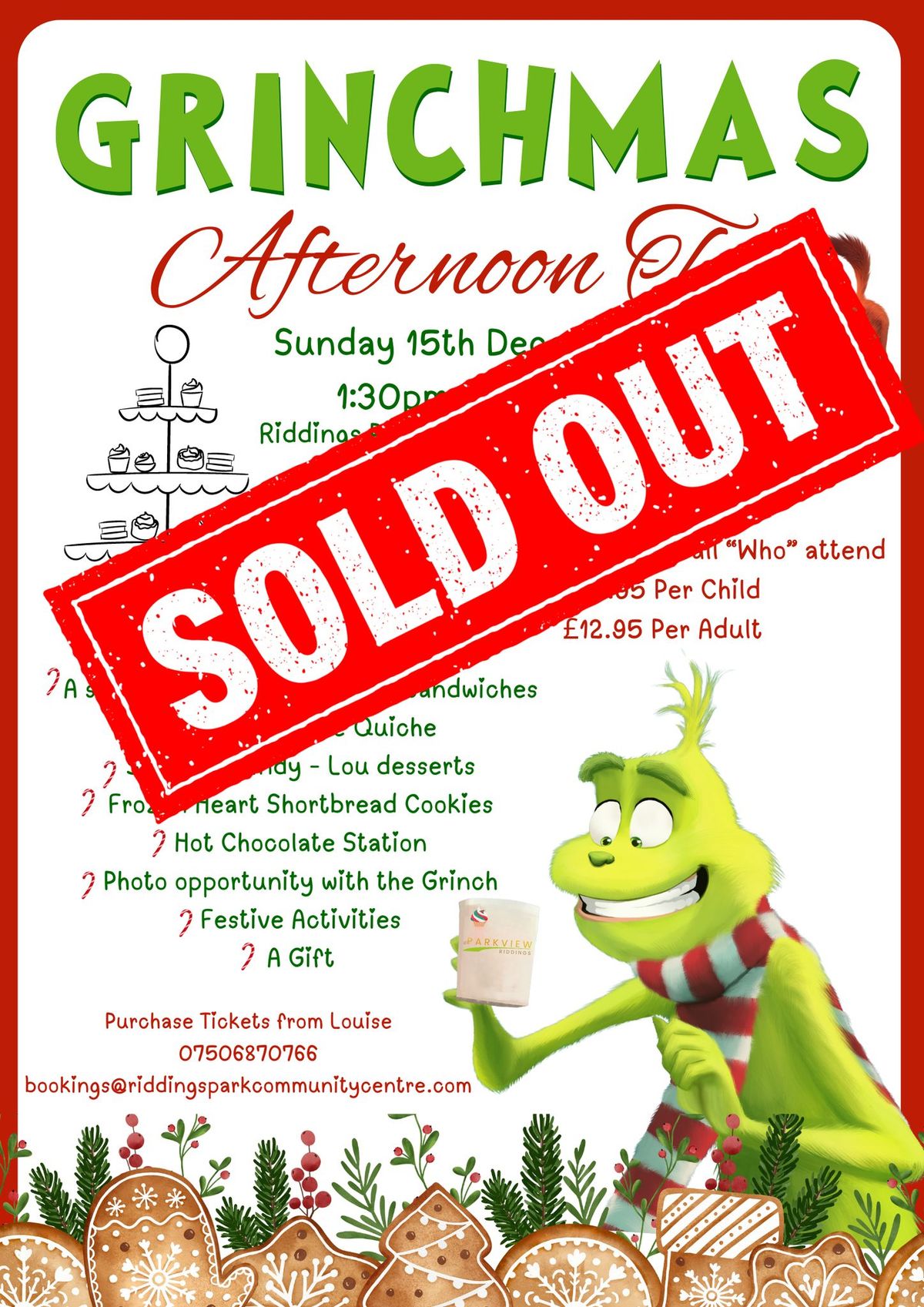 Grinchmas Afternoon Tea