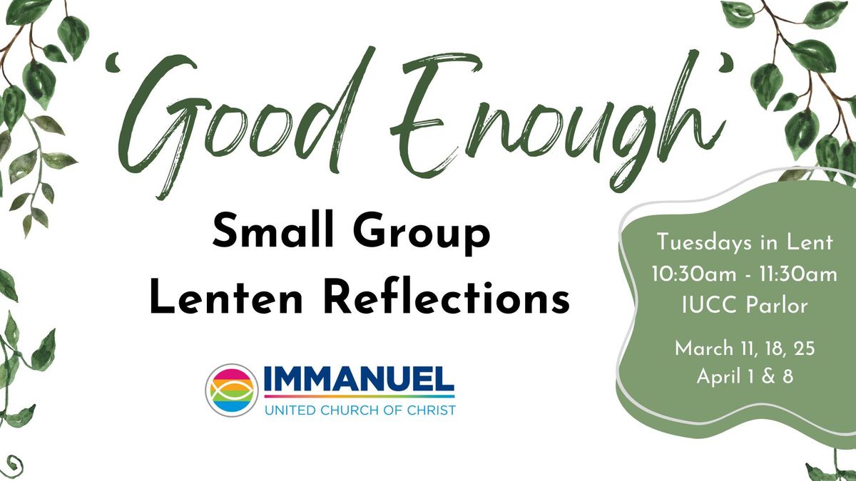 Small Group Lenten Reflections