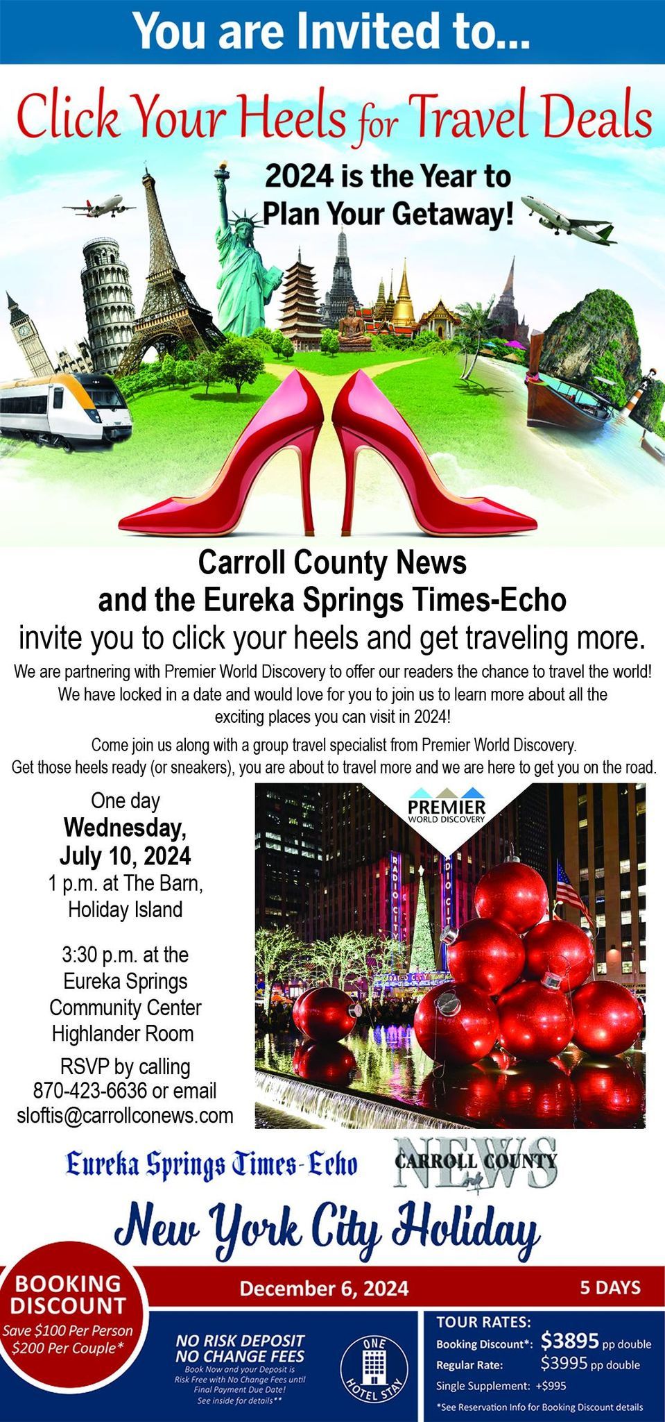 Carroll County News Travel Club Presentation