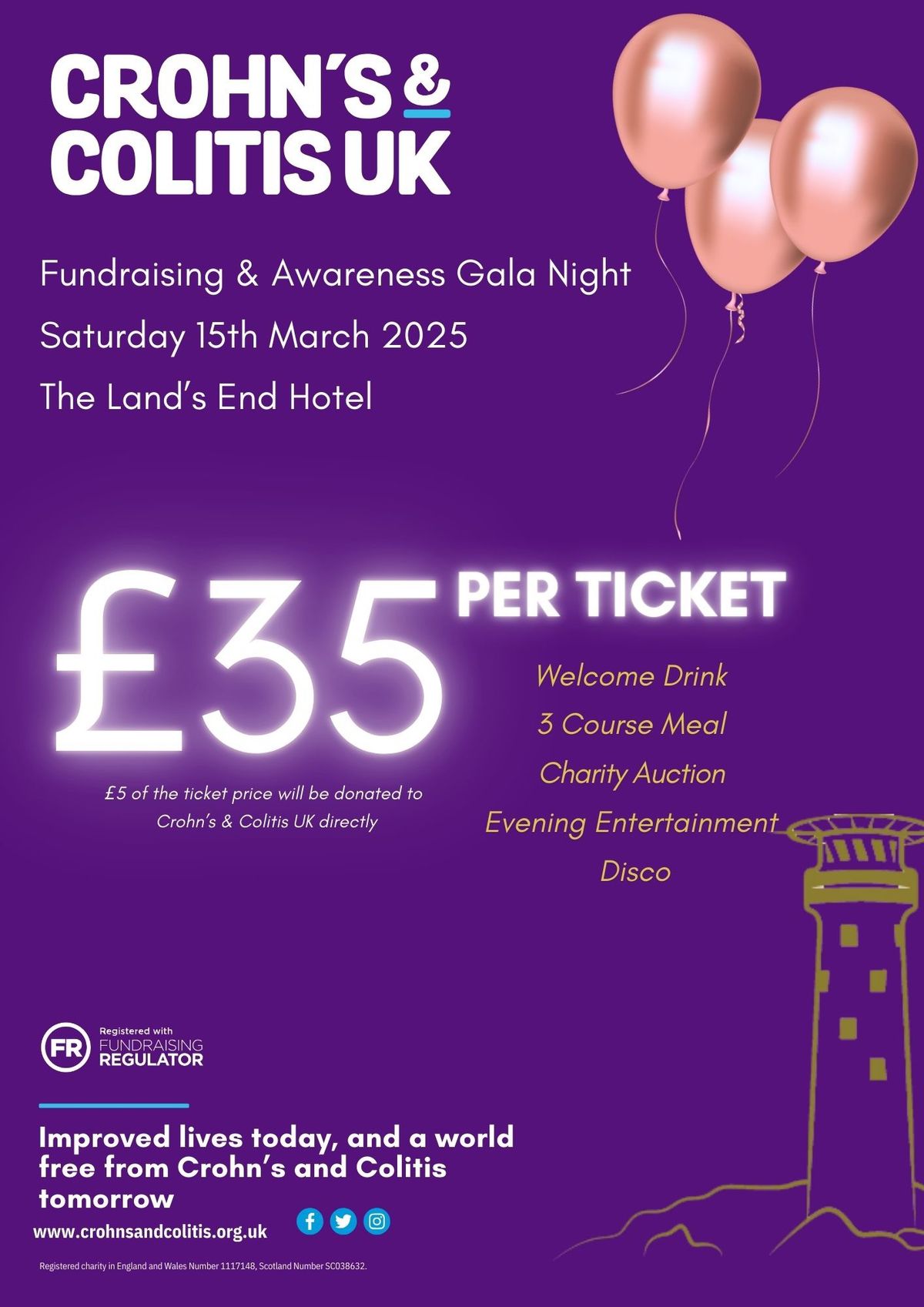 Crohn\u2019s & Colitis Charity Ball! \ud83c\udf89\ud83d\udc9c