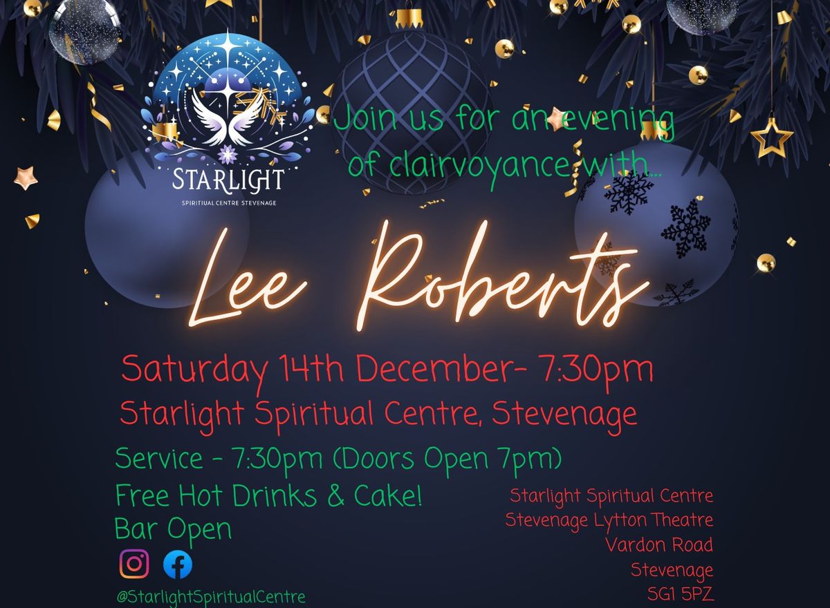 Evening of Clairvoyance with Lee Roberts