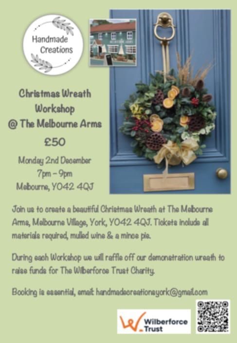 Xmas wreath work shop