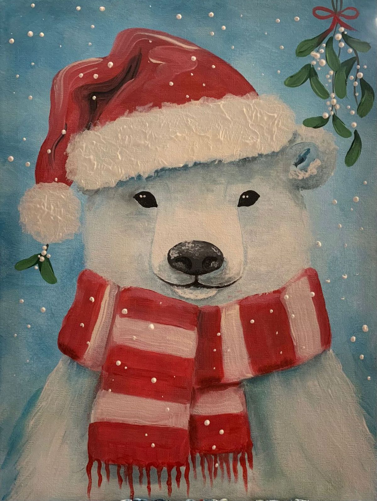 Join Brush Party to paint 'A Beary Merry Christmas' in Beaconsfield