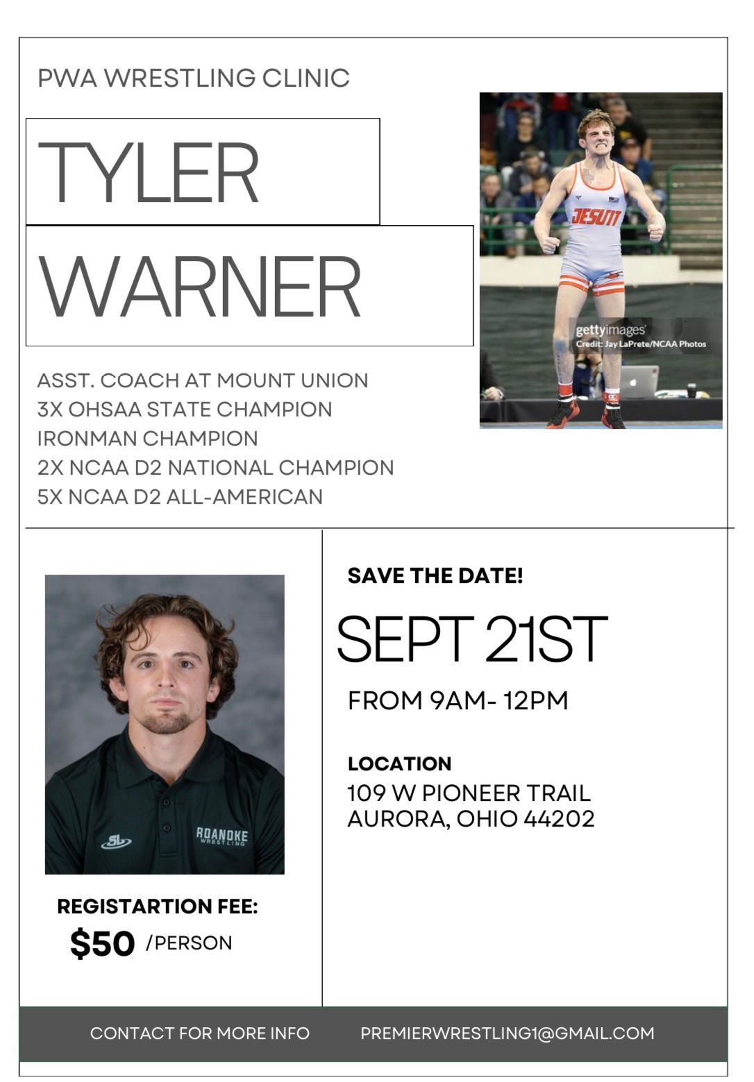 Tyler Warner's Wrestling Clinic