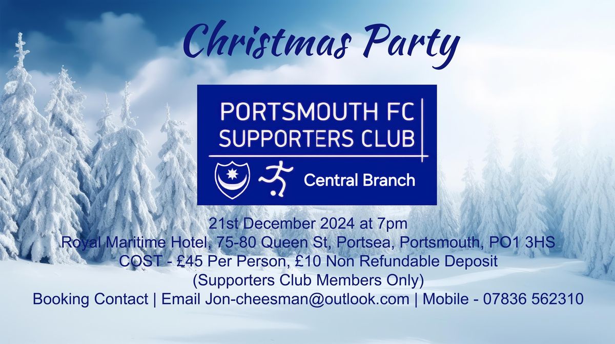 Portsmouth Supporters Club Central Branch Christmas Party