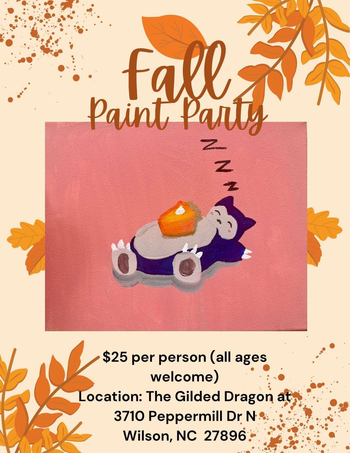 Join us for a Fall Paint Party with Caira!