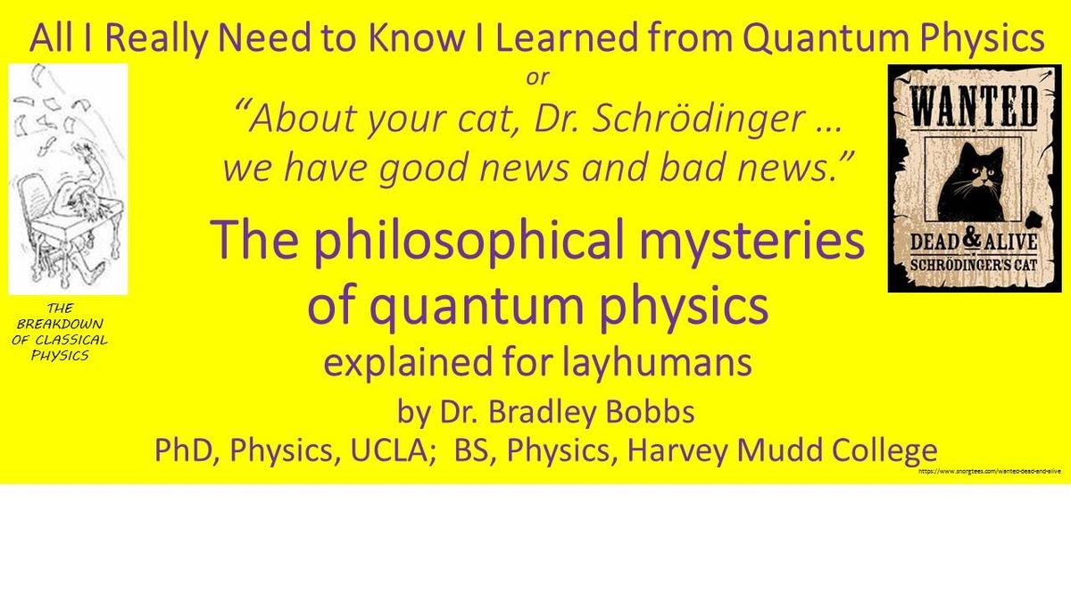 Physics\/Philosophy Lecture in DTLA--DATE TENTATIVE