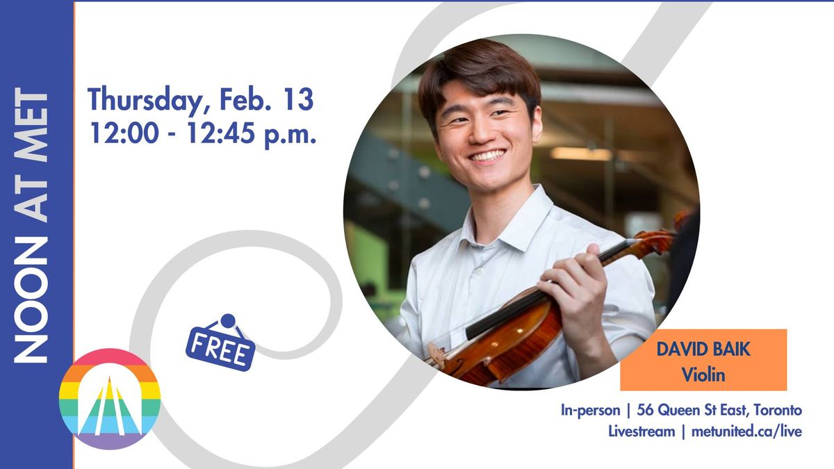 Noon at Met | David Baik, violinist 