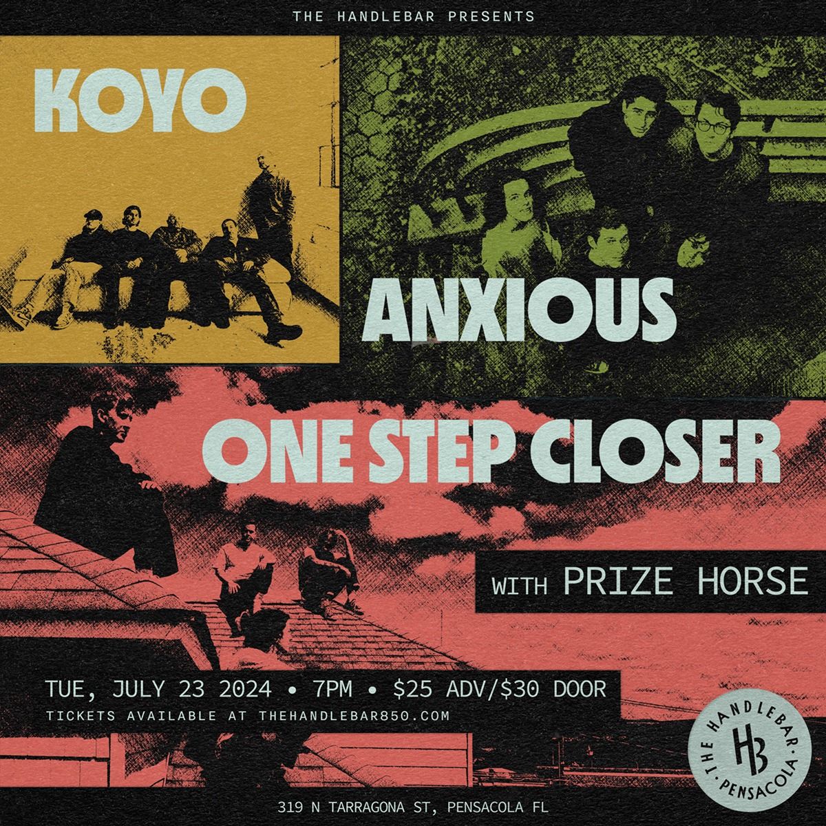 7\/23- Koyo, Anxious, One Step Closer, Prize Horse