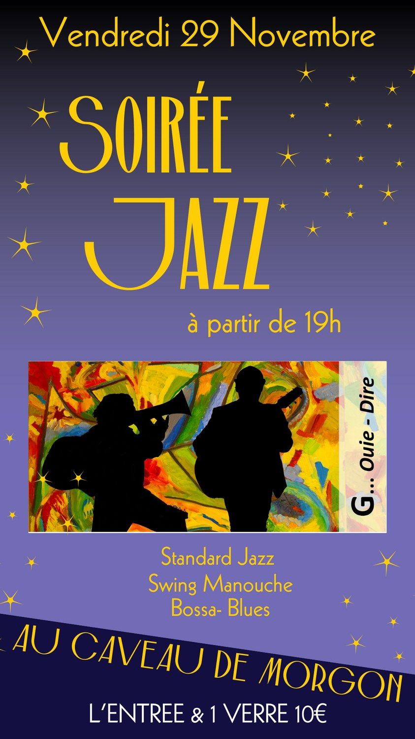 SOIREE JAZZ AU CAVEAU DE MORGON