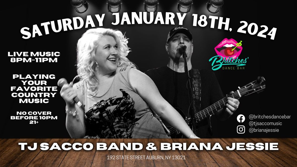 The TJ Sacco Band & Briana Jessie @ Britches' Dance Bar - Auburn, NY