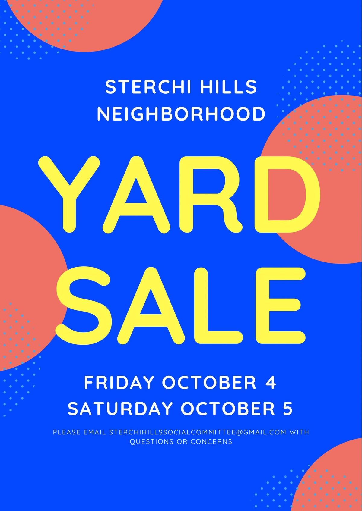 Neighborhood Yard Sale