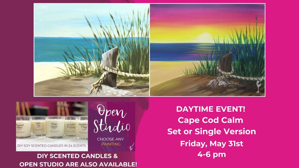 Daytime Event-Cape Cod Calm Set or Single-DIY Scented Candles & Open Studio also available!