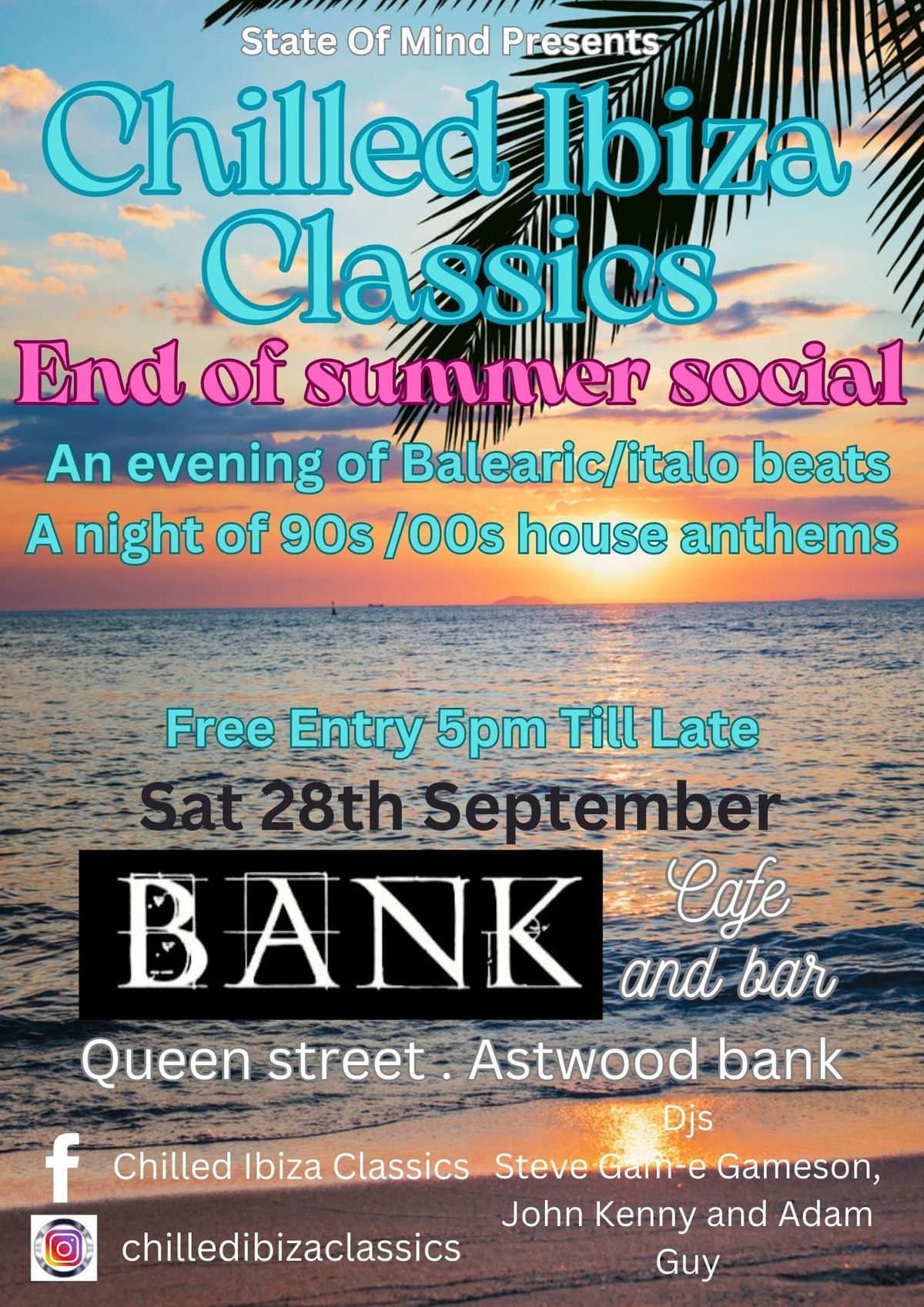 Chilled Ibiza Classics end of summer social 