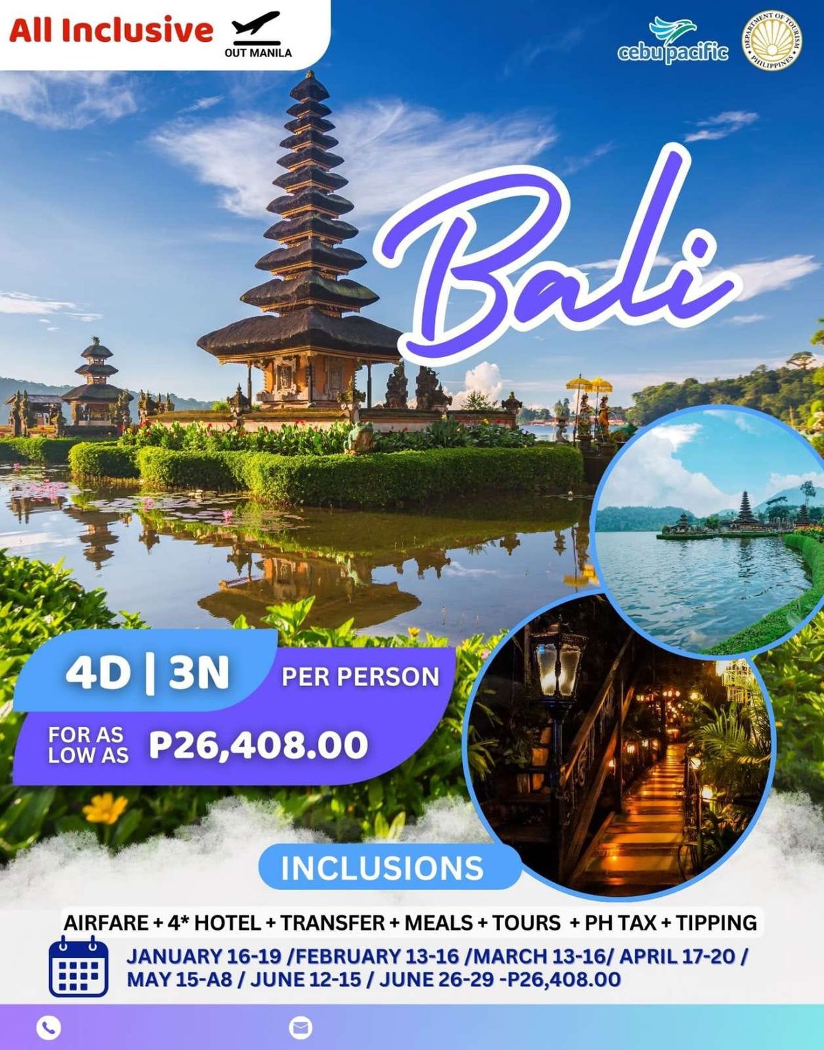 Escape to Bali: 4D3N Tropical Adventure!