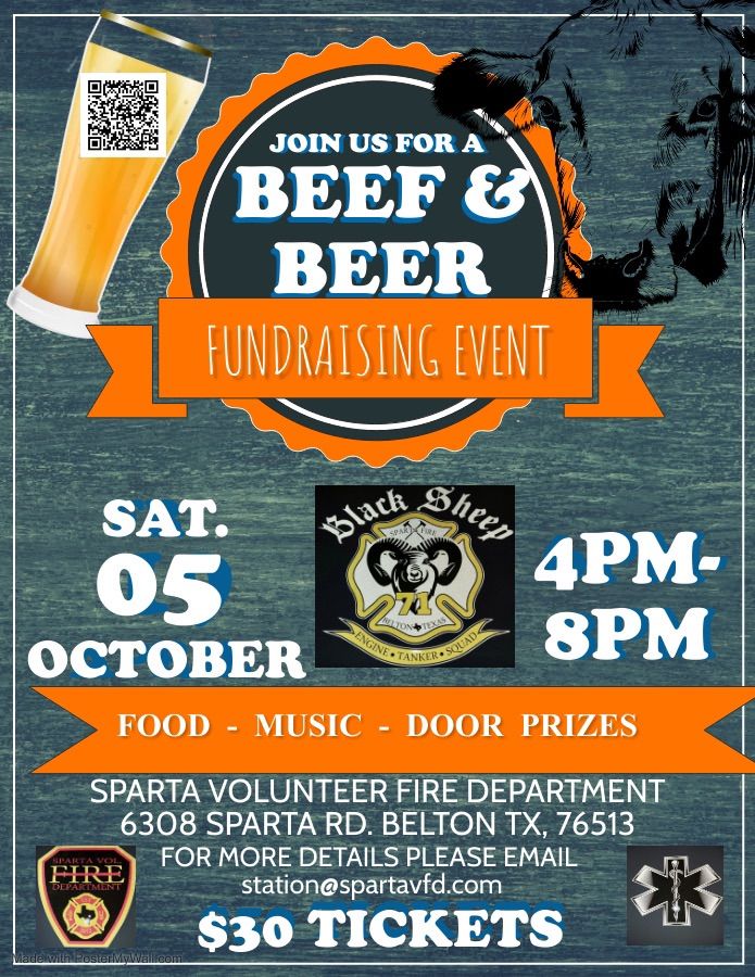 Sparta Fire Department Beef & Beer Fundraiser 