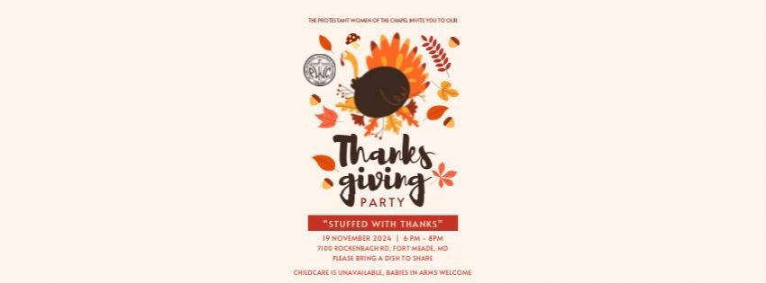 PWOC Thanksgiving: Stuffed With Thanks