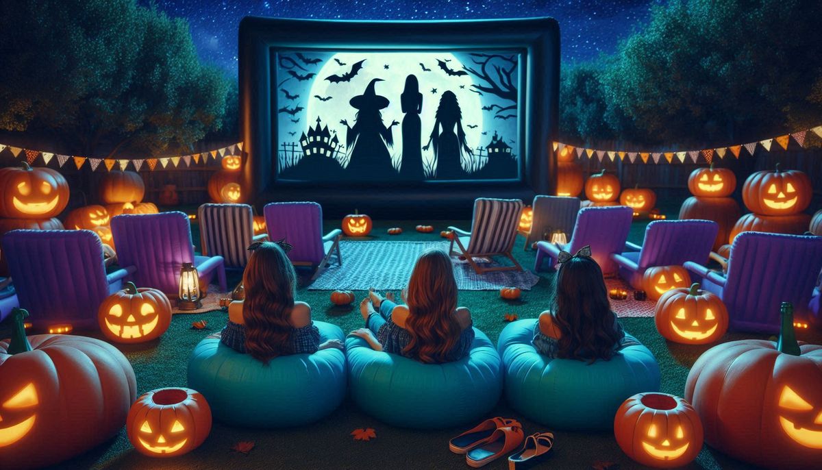 Outdoor Moonlight Halloween Movie Night