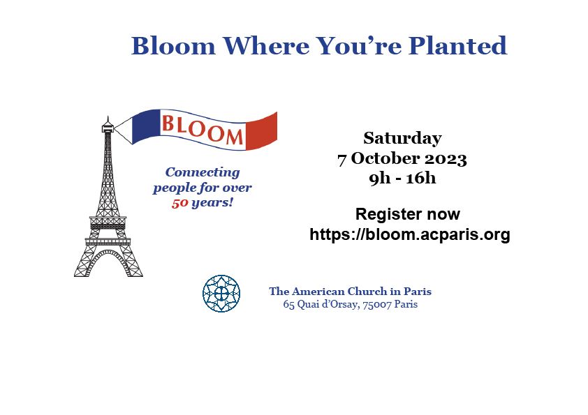 Bloom Where You're Planted Paris expat convention