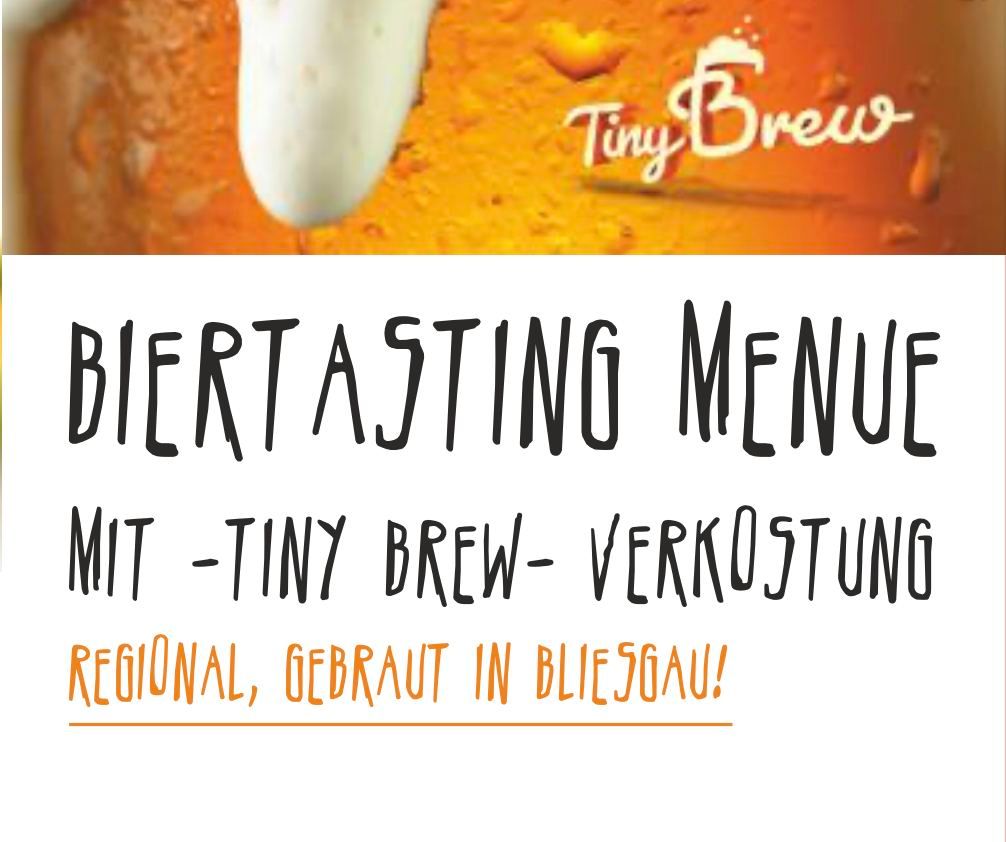 Biertasting + Menue mit Tiny Brew