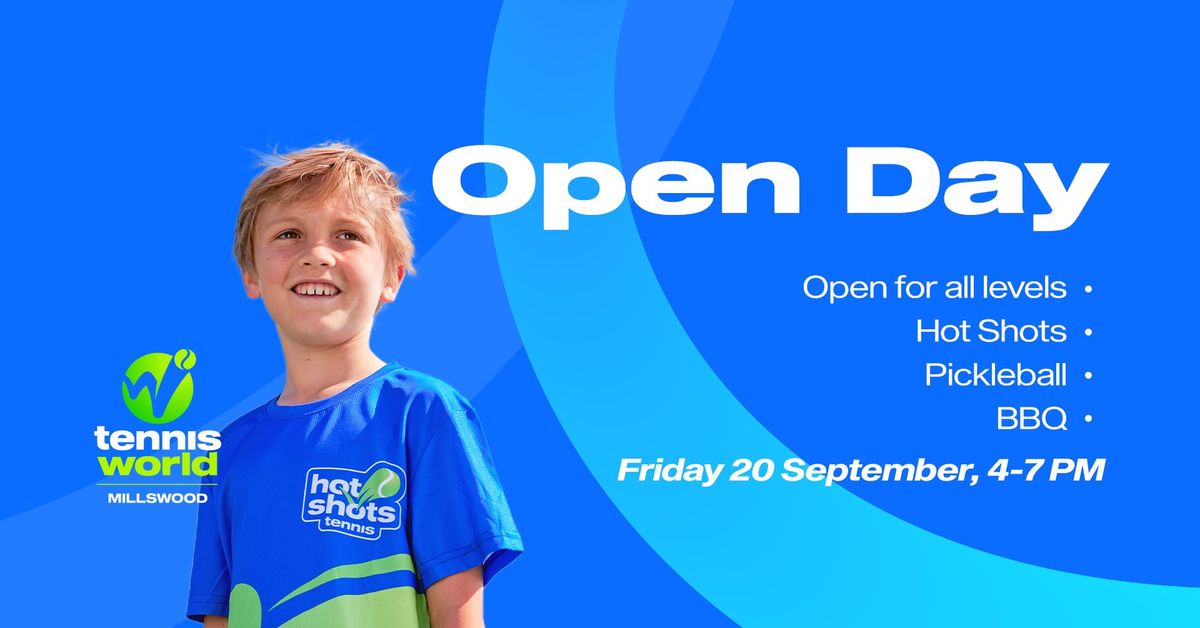 FREE Open Day - Tennis World Millswood 