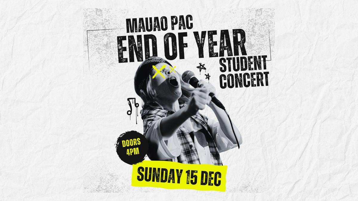 MauaoPAC End of Year Student Concert