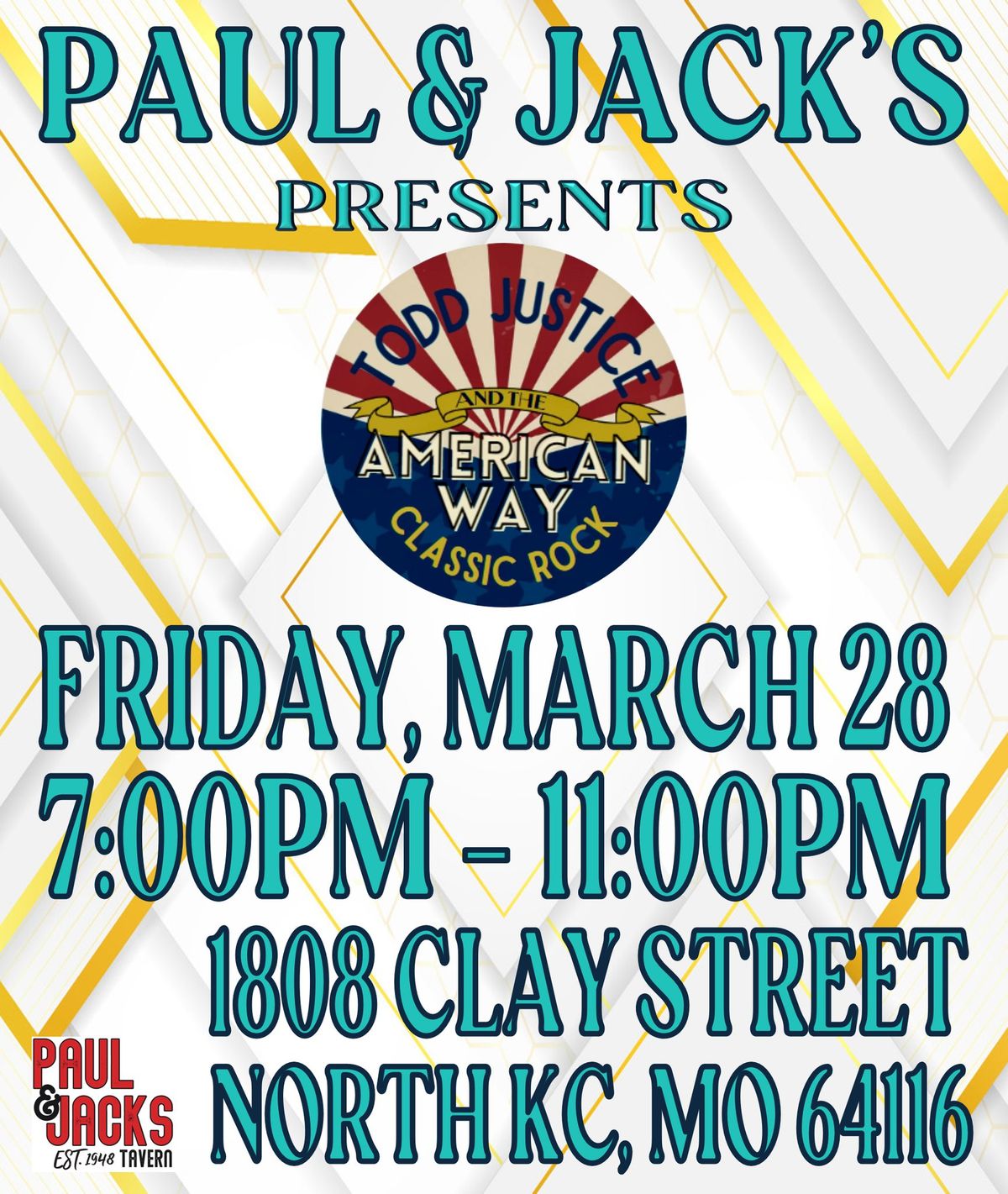 Todd Justice & The American Way Live from Paul and Jack's Tavern