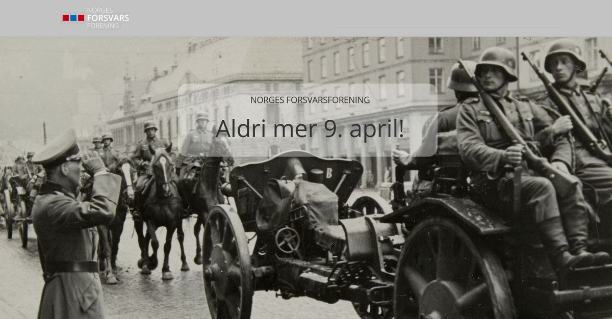 Aldri mer 9. April - Tema - BEREDSKAP!