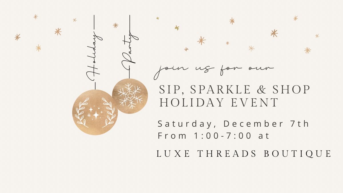 Sip, Sparkle & Shop