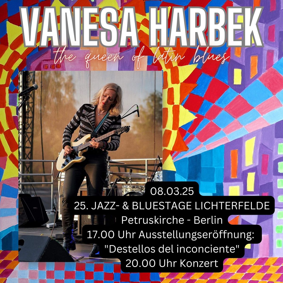 Vanesa Harbek - Ausstellung + Konzert - 25. JAZZ- & BLUESTAGE LICHTERFELDE