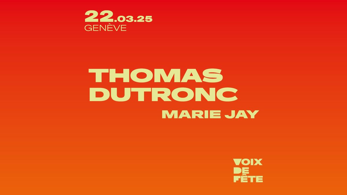 Voix de F\u00eate 2025 | THOMAS DUTRONC \u00b7 MARIE JAY