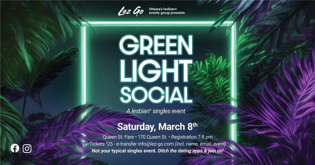 Green Light Social - Lesbian+ Singles Event 