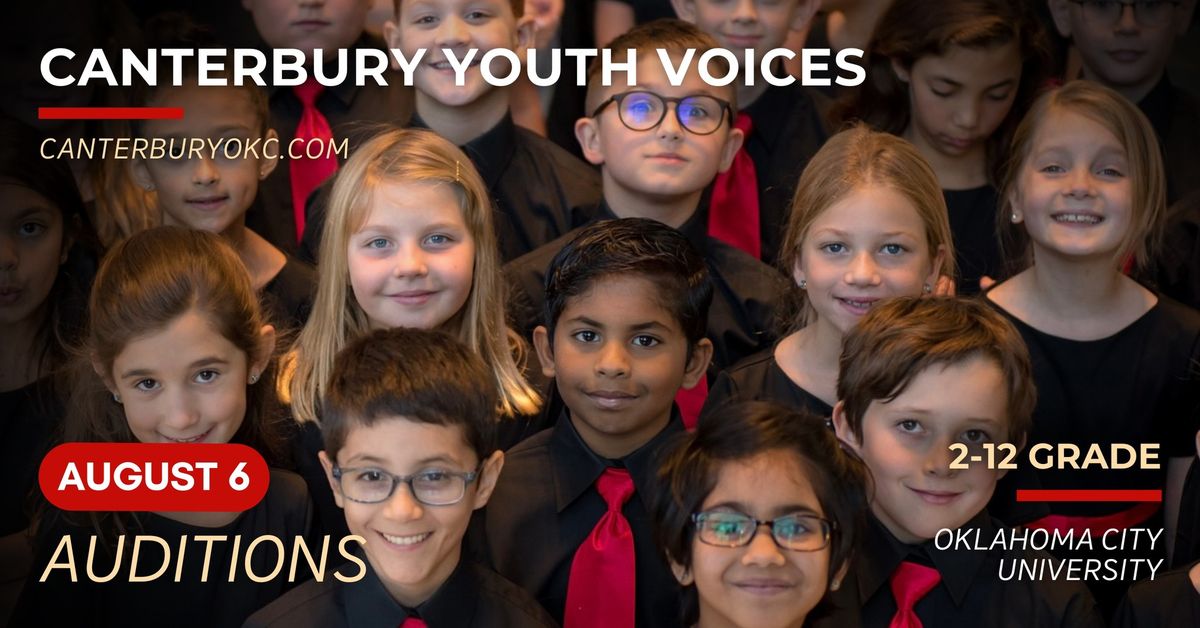 Auditions \u2022 Canterbury Youth Voices