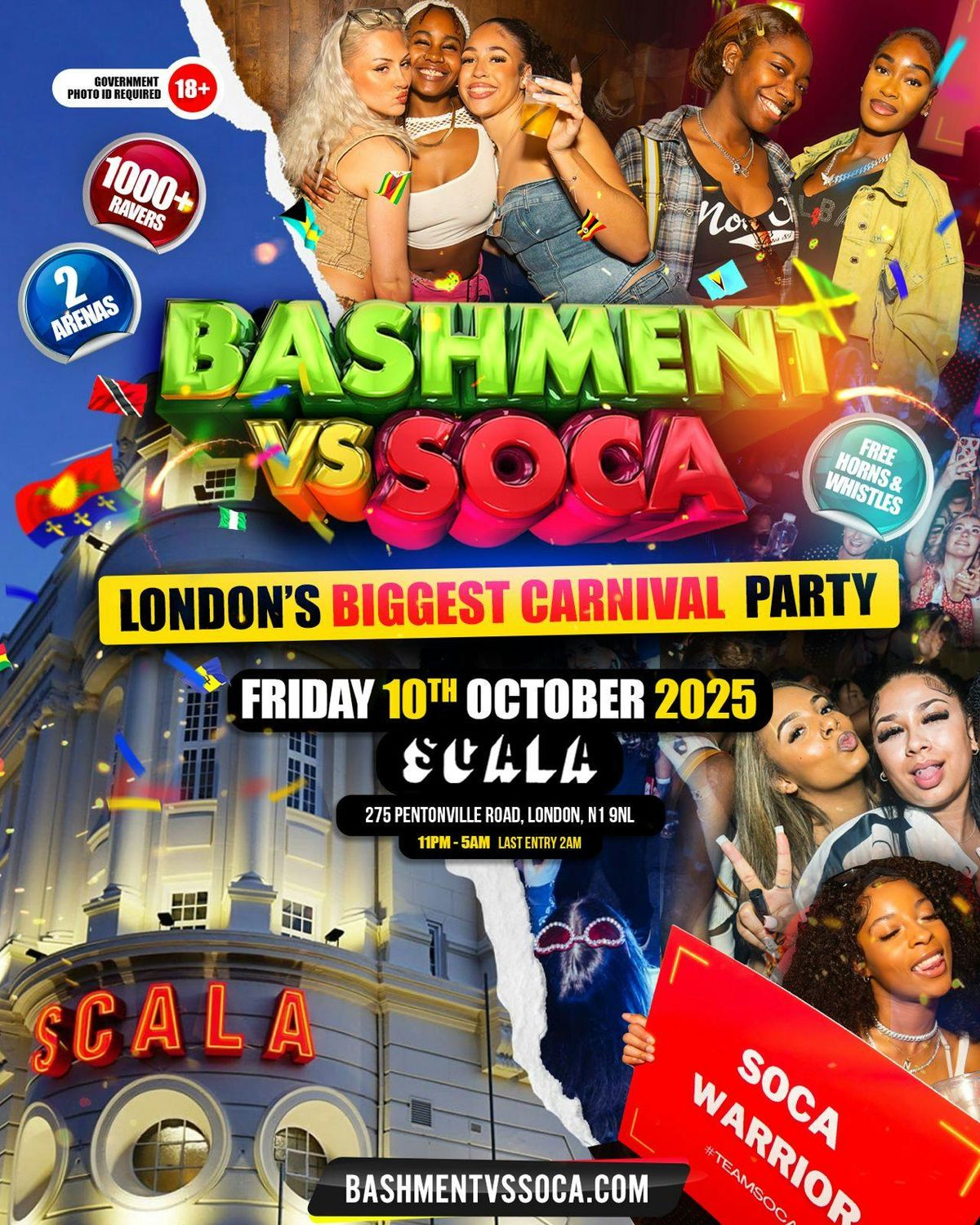 Bashment Vs Soca - London's Biggest Carnival Party