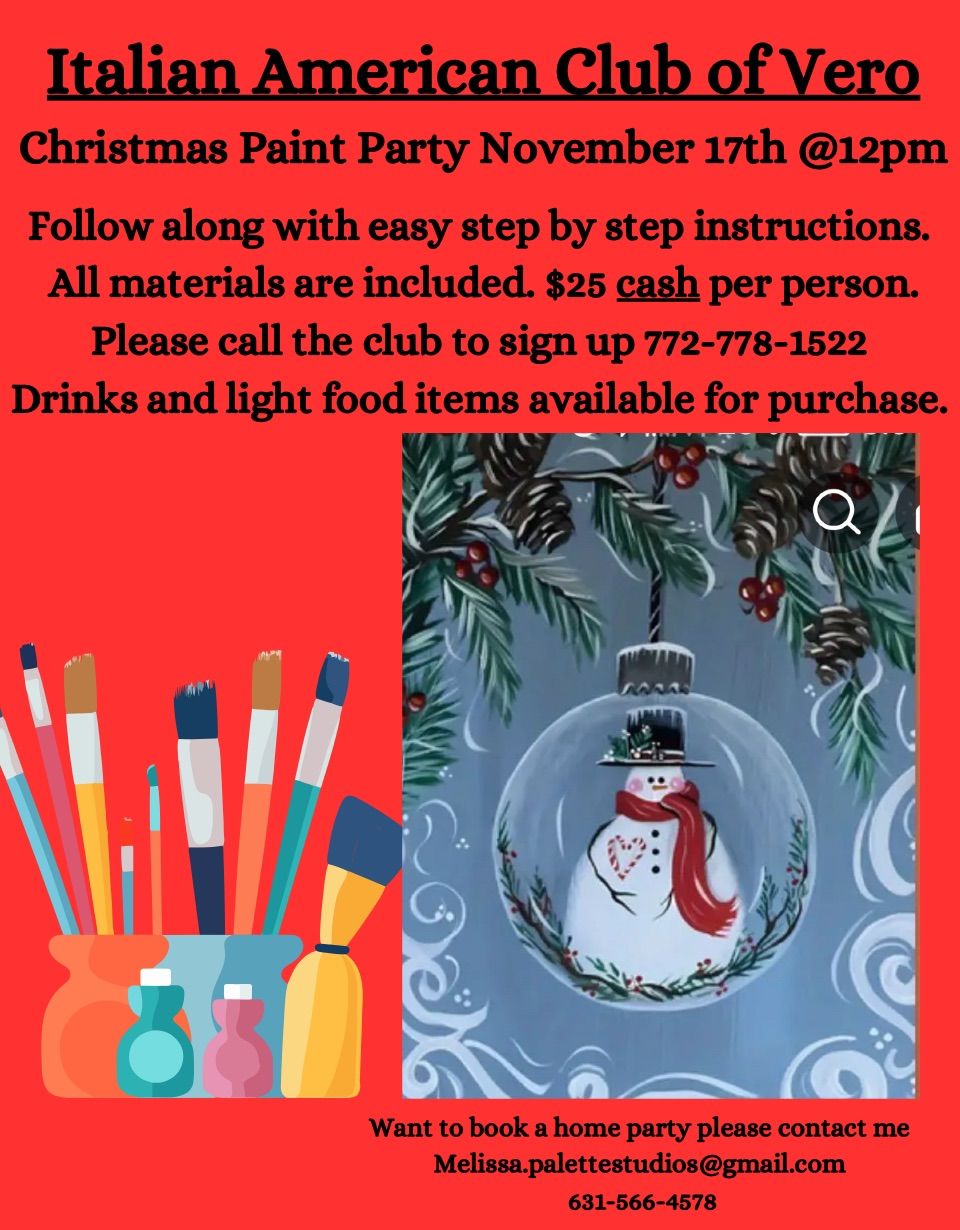 Paint a Christmas Canvas