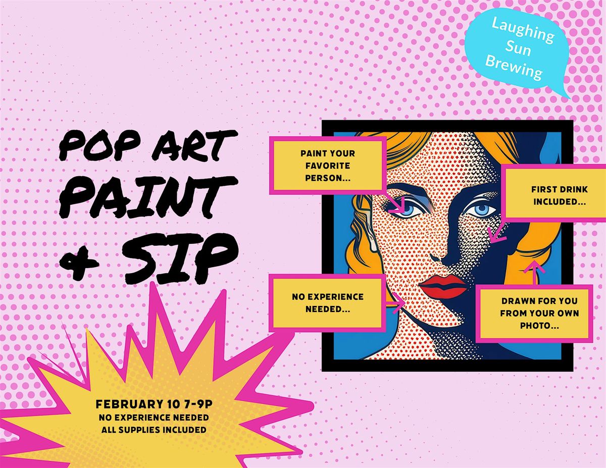 Pop Art Paint & Sip