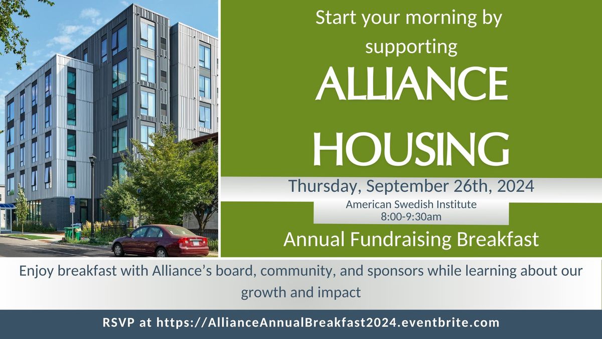 Alliance Housing Fundraising Breakfast 2024