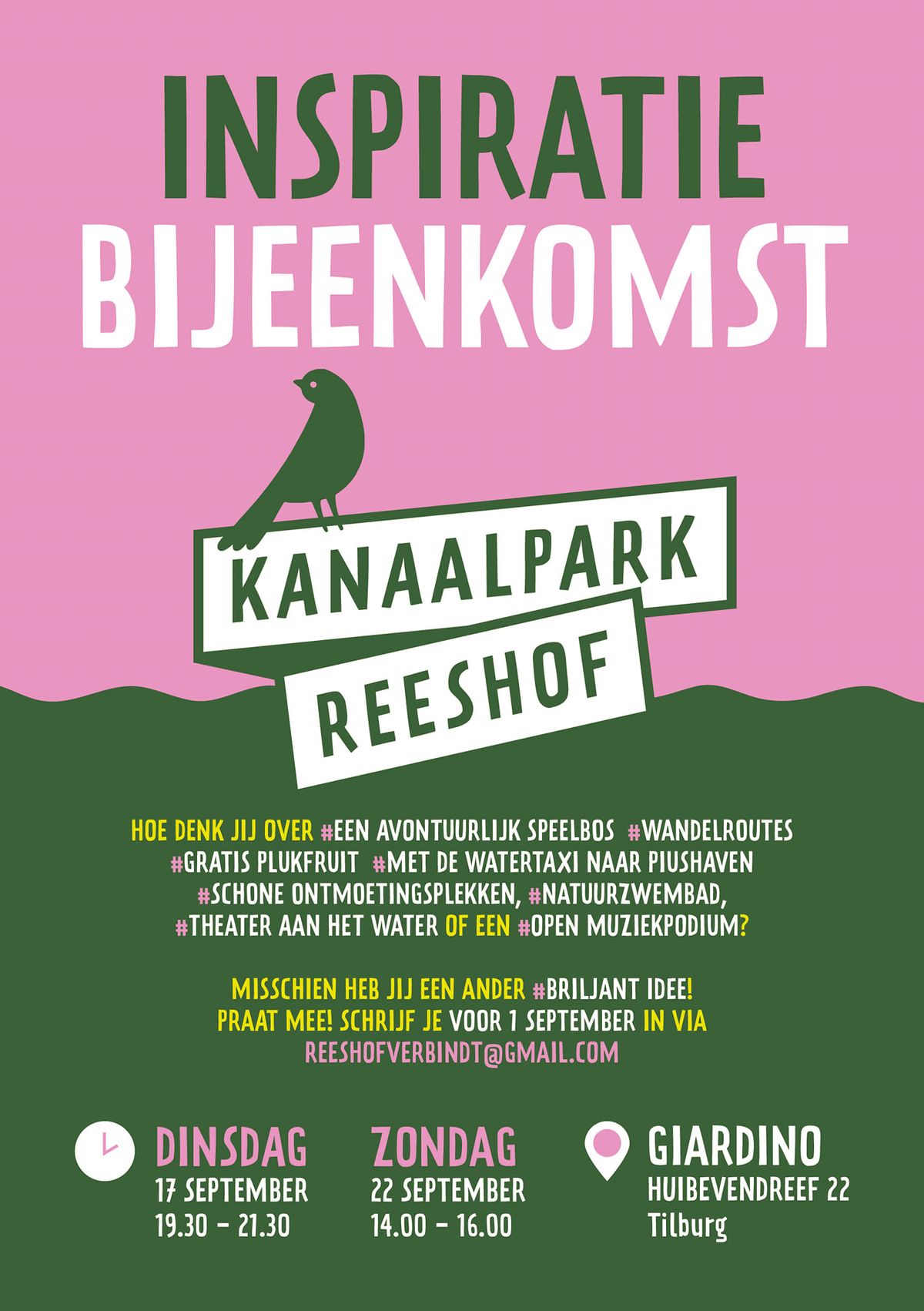 Inspiratirbijeenkomst Kanaalpark Reeshof