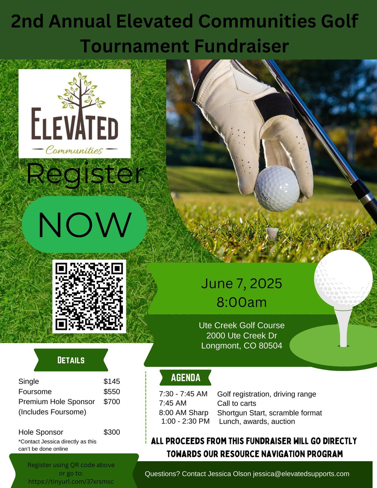 2nd Annual Elevated Communities Golf Tournament Fundraiser