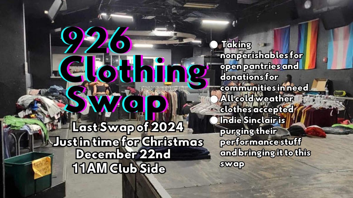 The 926 Clothing Swap & Donation Drive