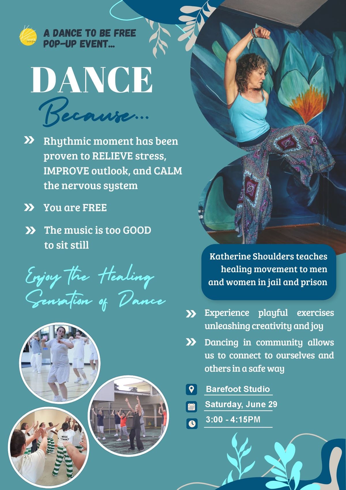 Dance To Be Free at Barefoot Studio!
