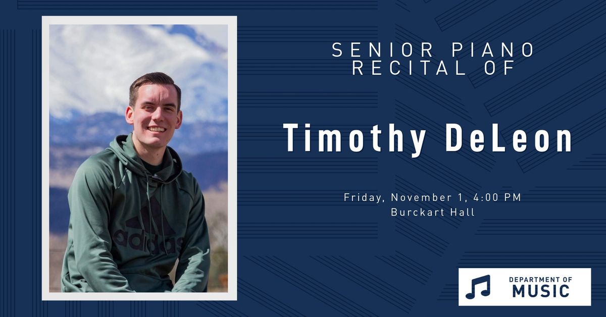 Timothy De Leon Senior Piano Recital