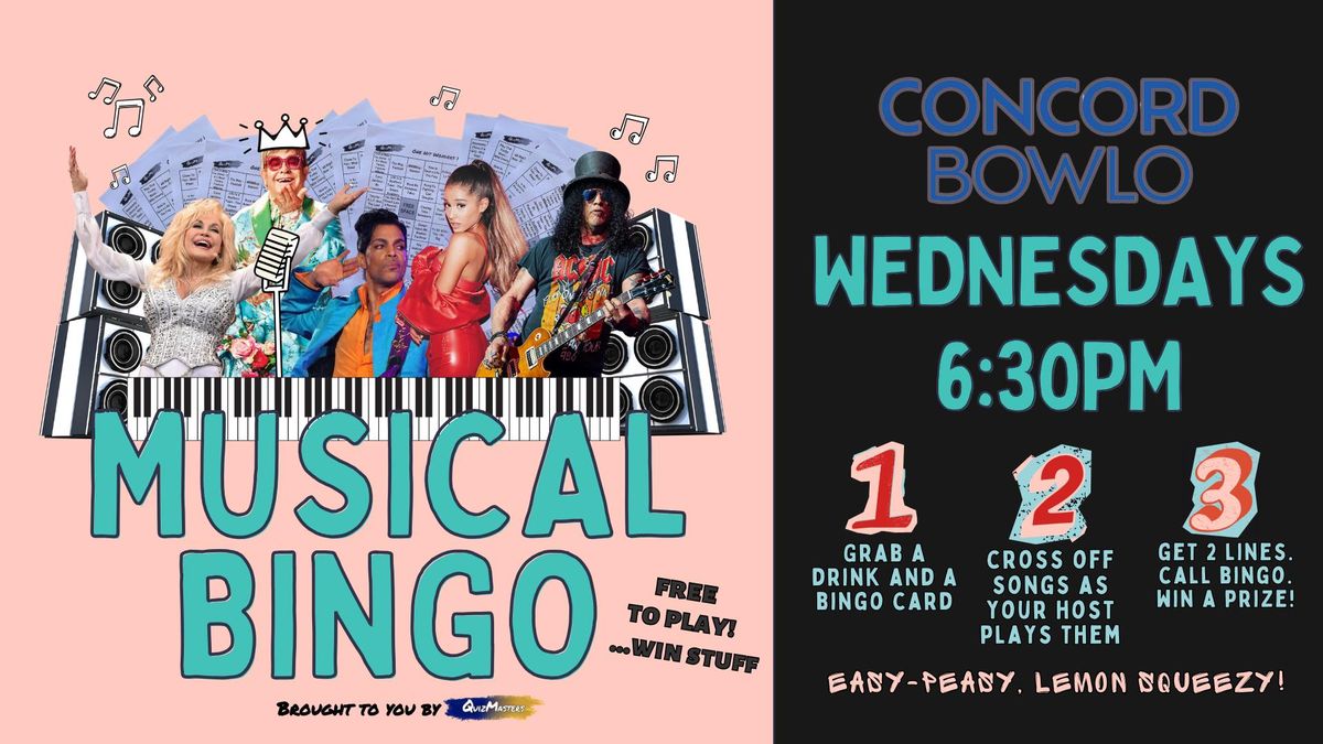 Wednesday Musical Bingo - Concord Bowling Club