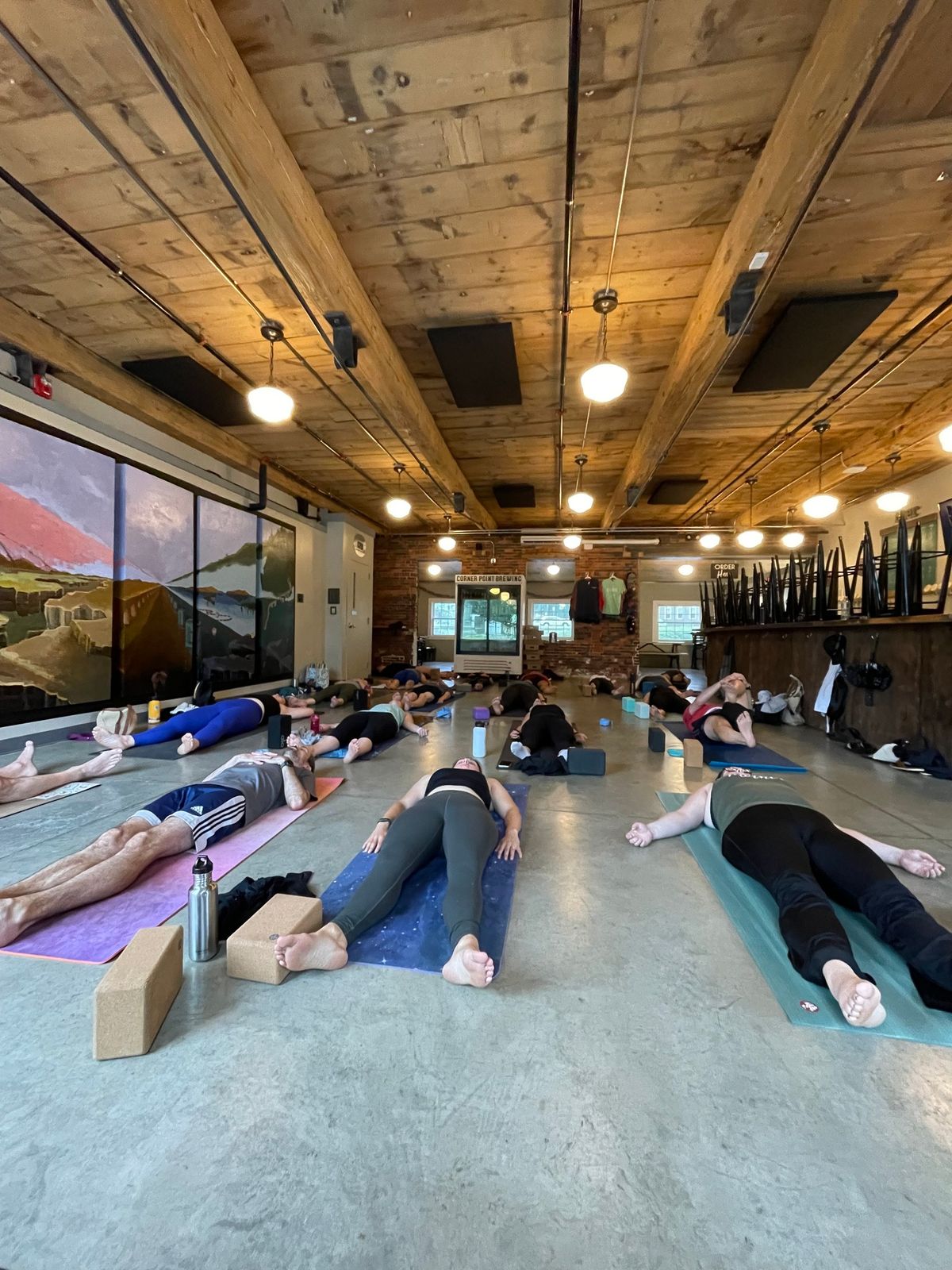 Beer Yoga at Corner Point