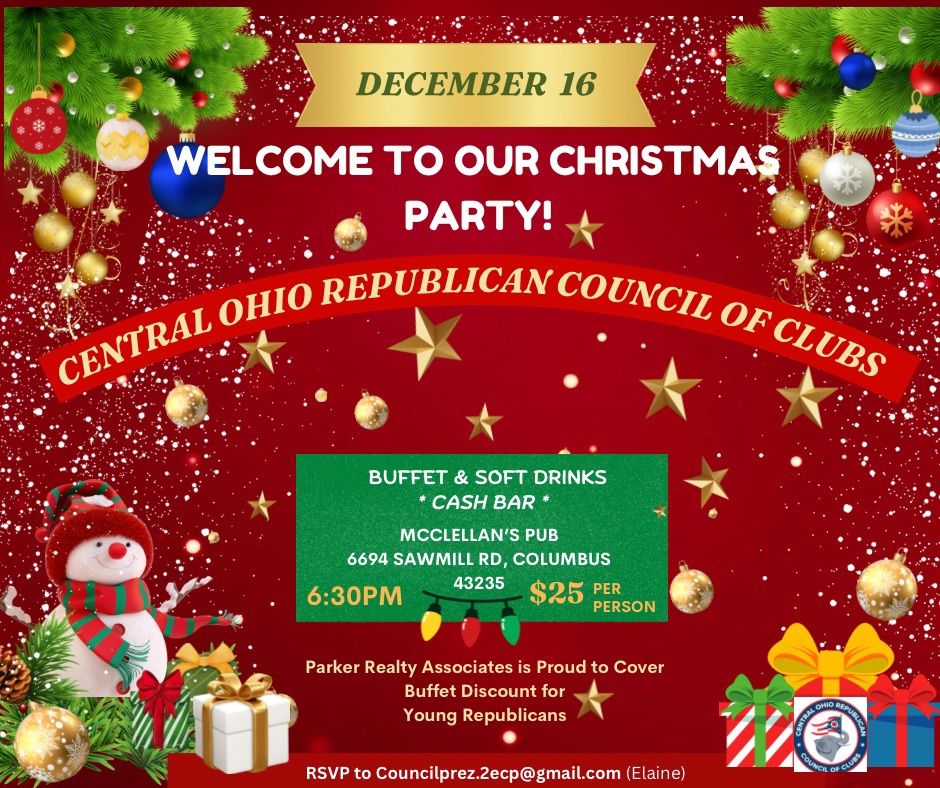 Central Ohio Republican Council of Clubs Christmas Party 