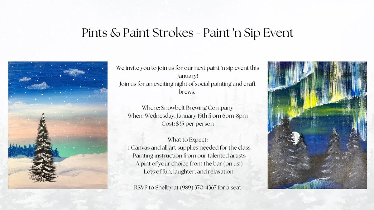 Pints & Paint Strokes - Paint 'n Sip Event