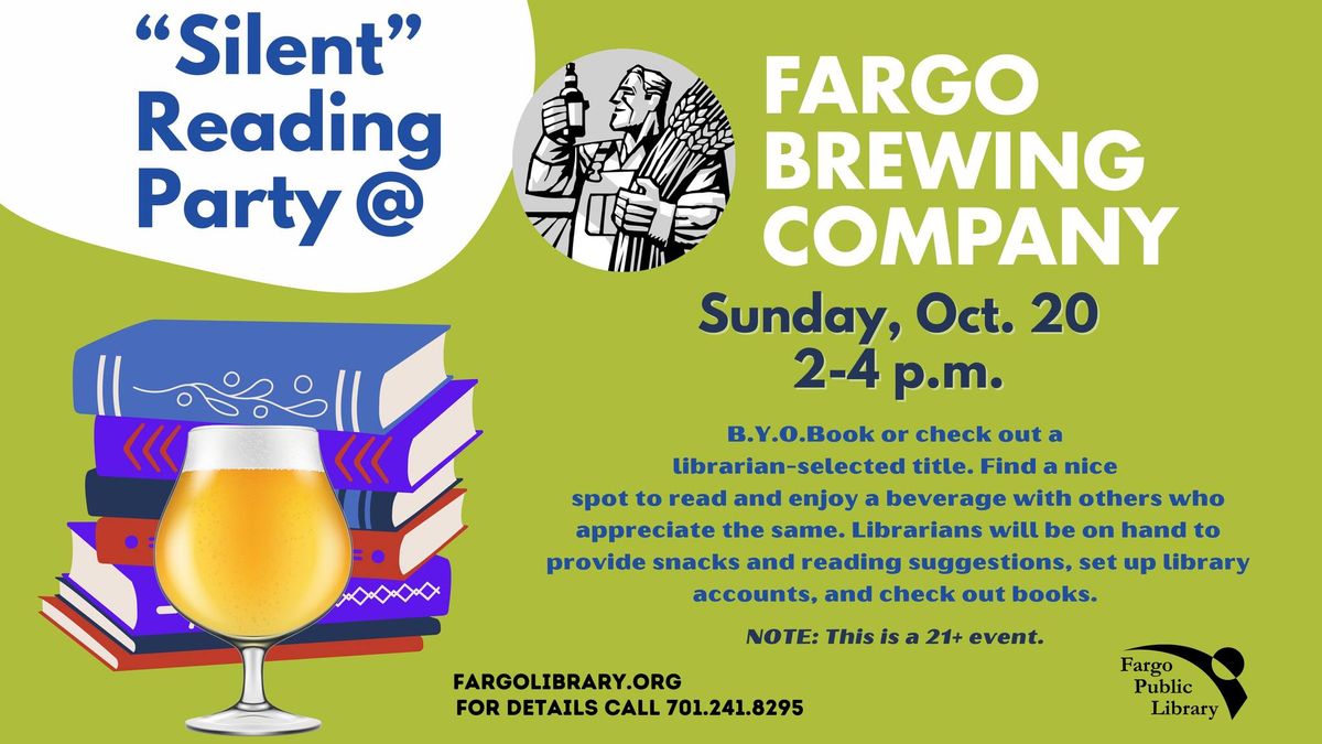 Silent Reading Party at Fargo Brewing Company